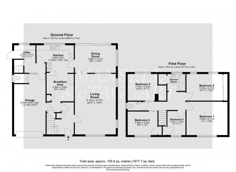 Floorplan for Akehurst Close, Copthorne, RH10