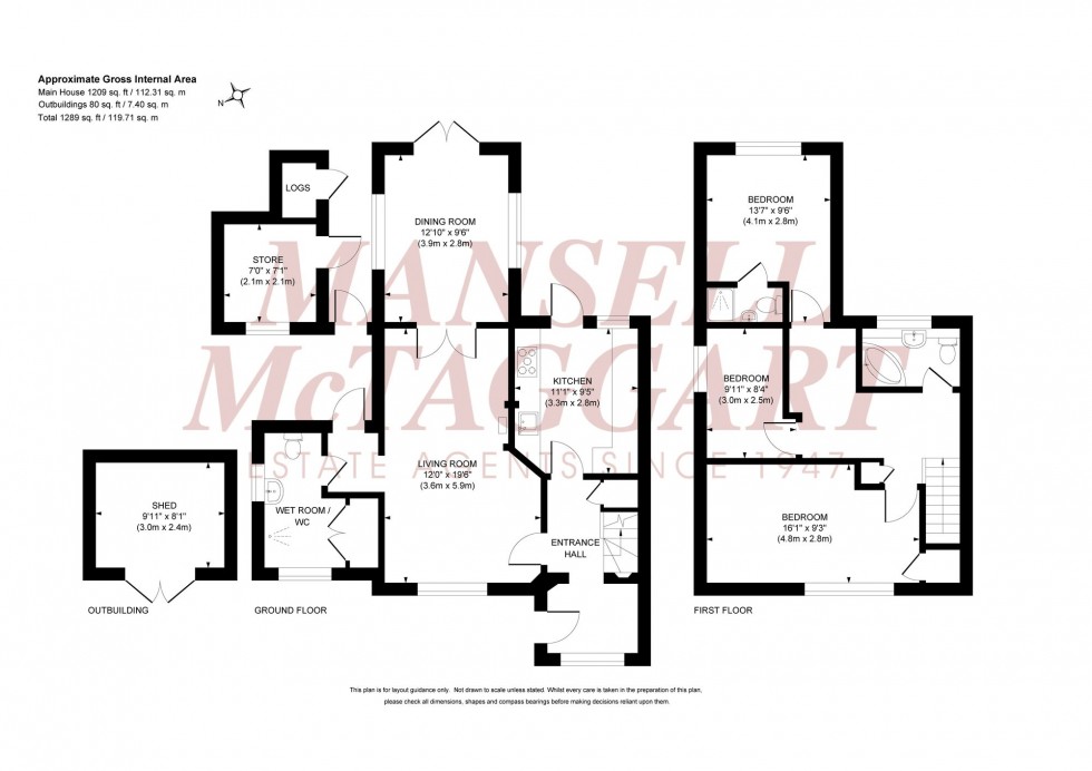 Floorplan for Northway, Burgess Hill, RH15