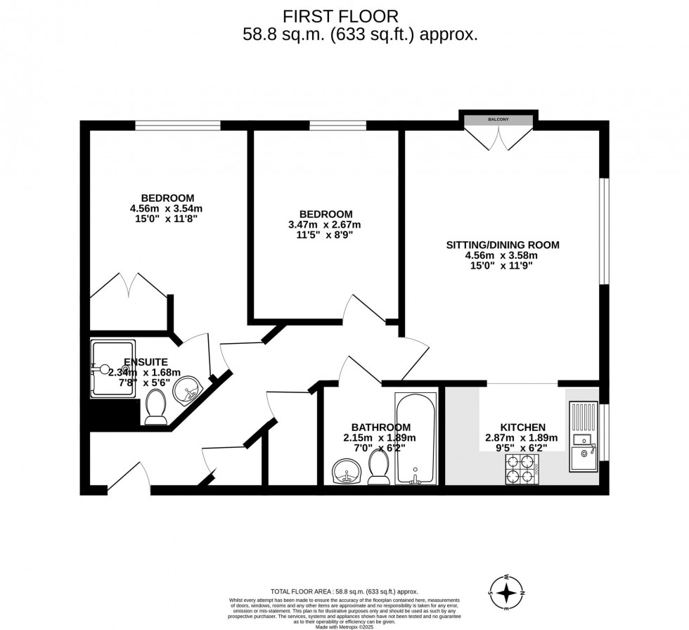 Floorplan for Albion Way, Edenbridge, TN8