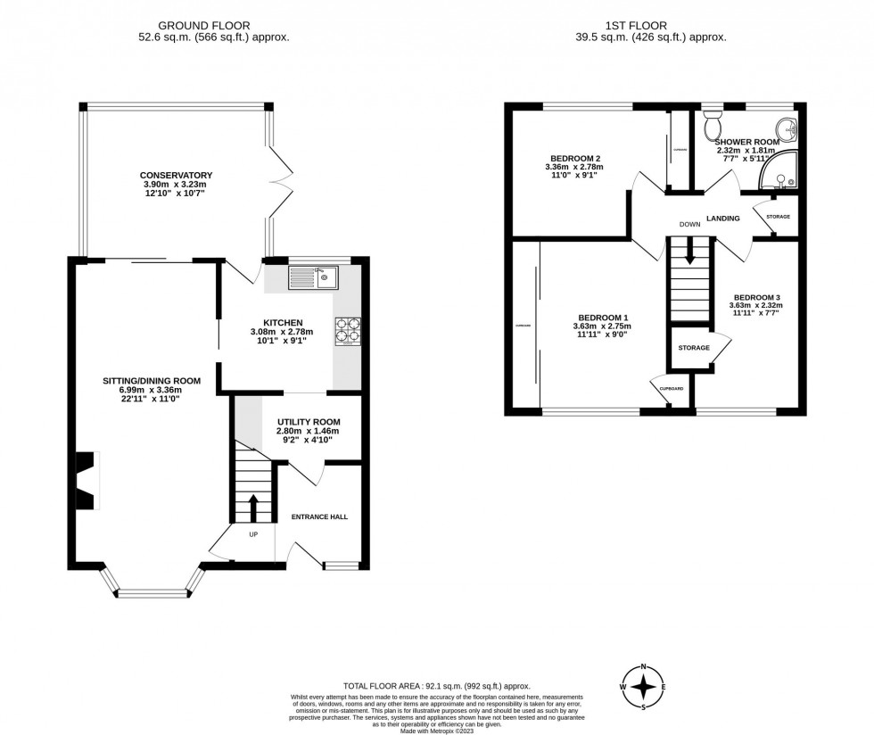 Floorplan for Nuthurst Close, Crawley, RH11