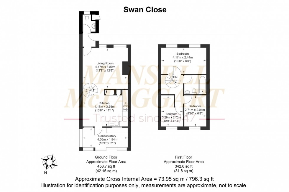 Floorplan for Swan Close, Storrington, RH20