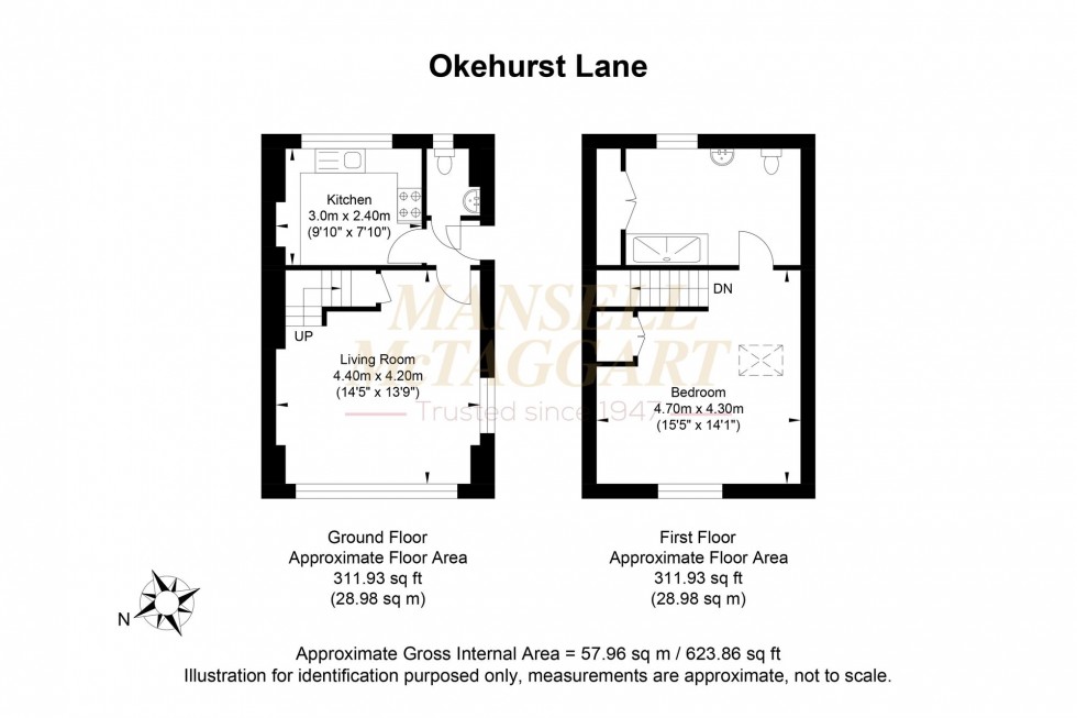 Floorplan for Minstrels Wood, Okehurst Lane, RH14