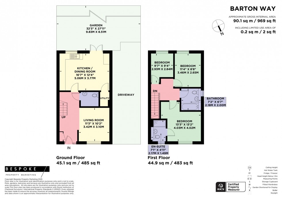 Floorplan for Barton Way, Hassocks, BN6