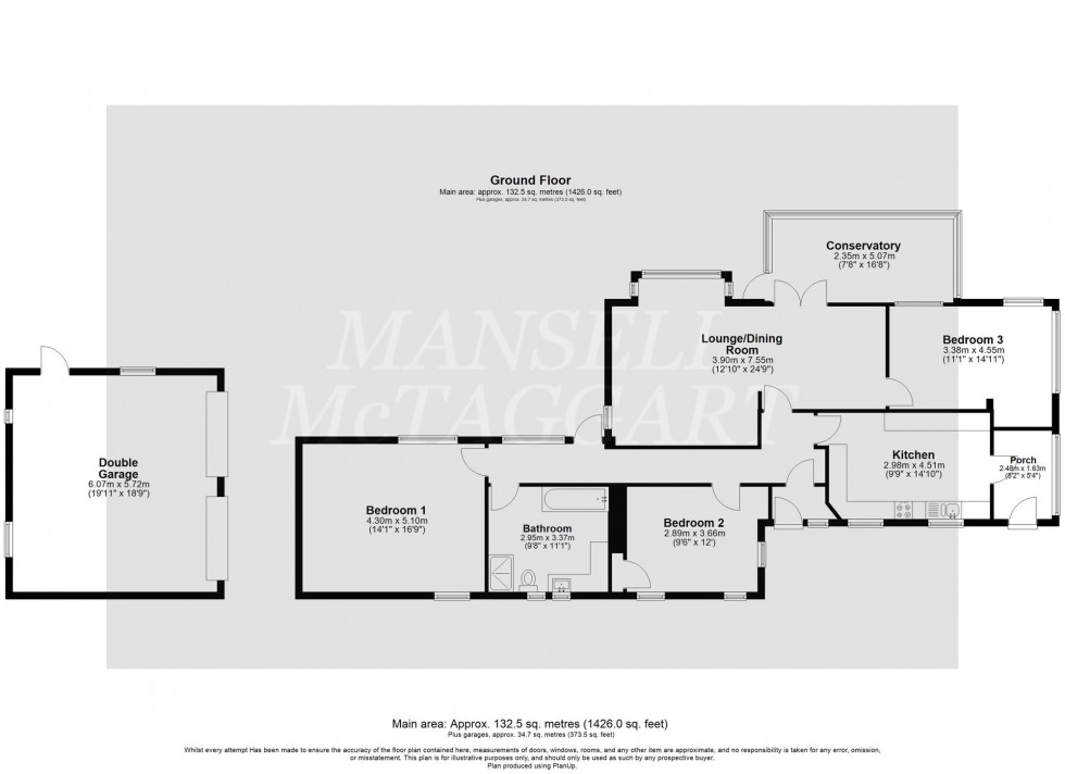 Floorplan for Chellows Lane, Crowhurst, RH7