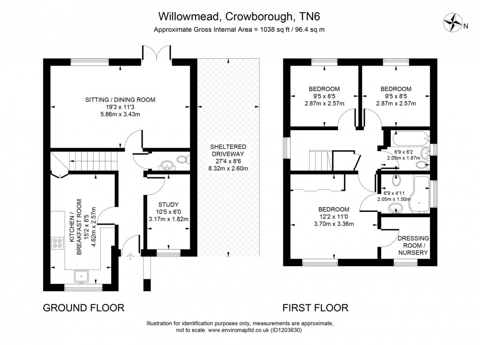 Floorplan for Willowmead, Crowborough, TN6