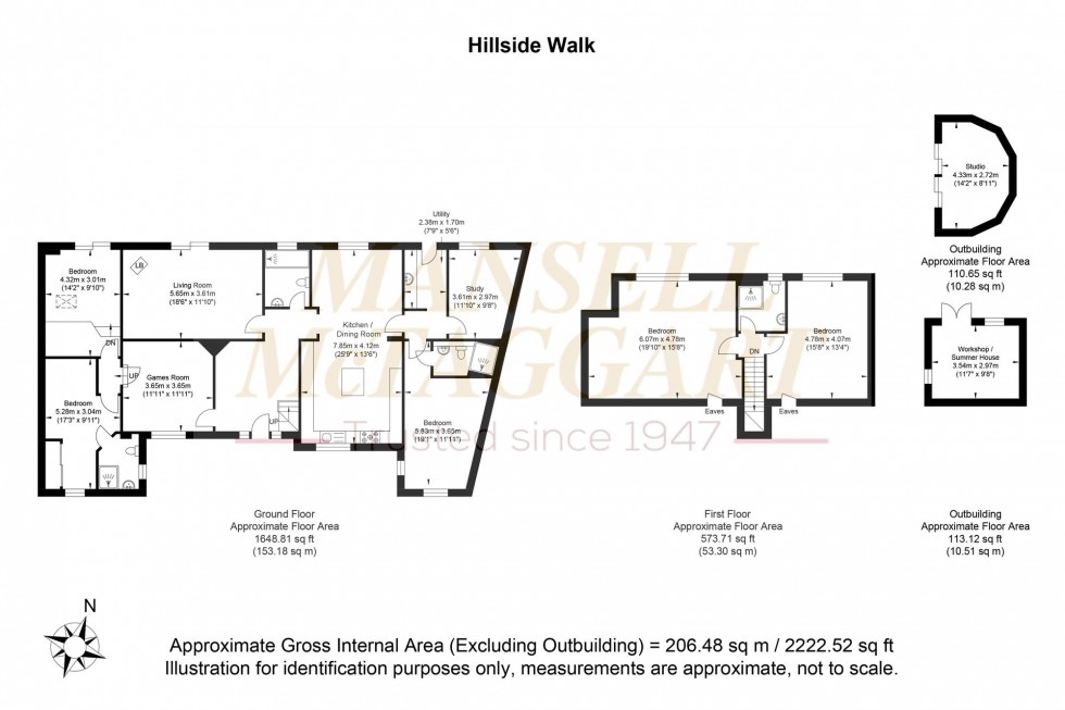 Floorplan for Hillside Walk, Storrington, RH20