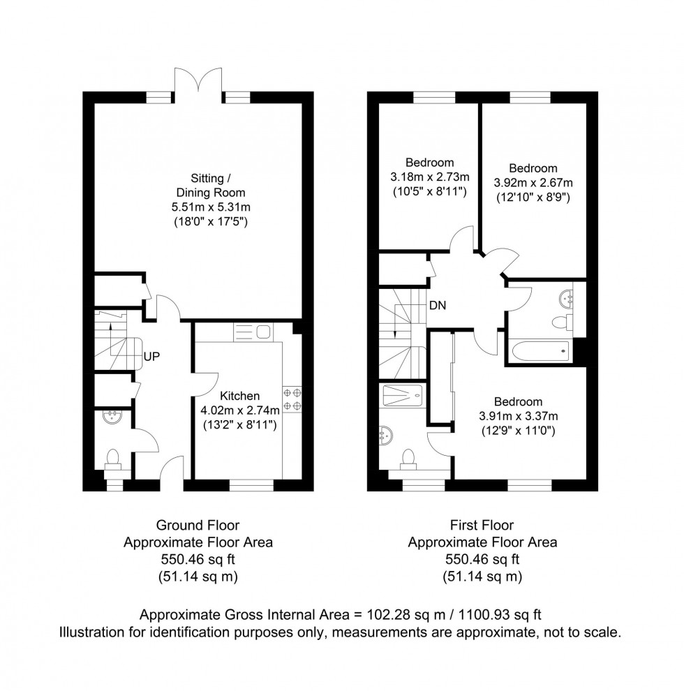 Floorplan for Danforth Way, Ringmer, BN8