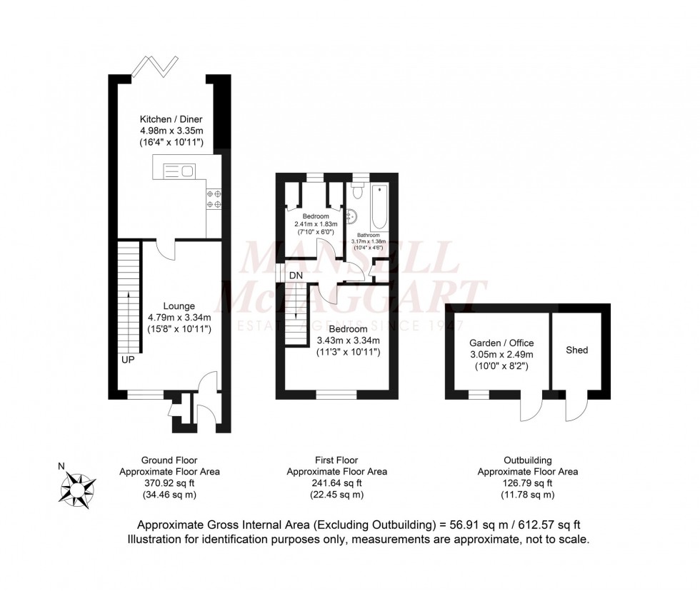 Floorplan for Jay Close, Southwater, RH13