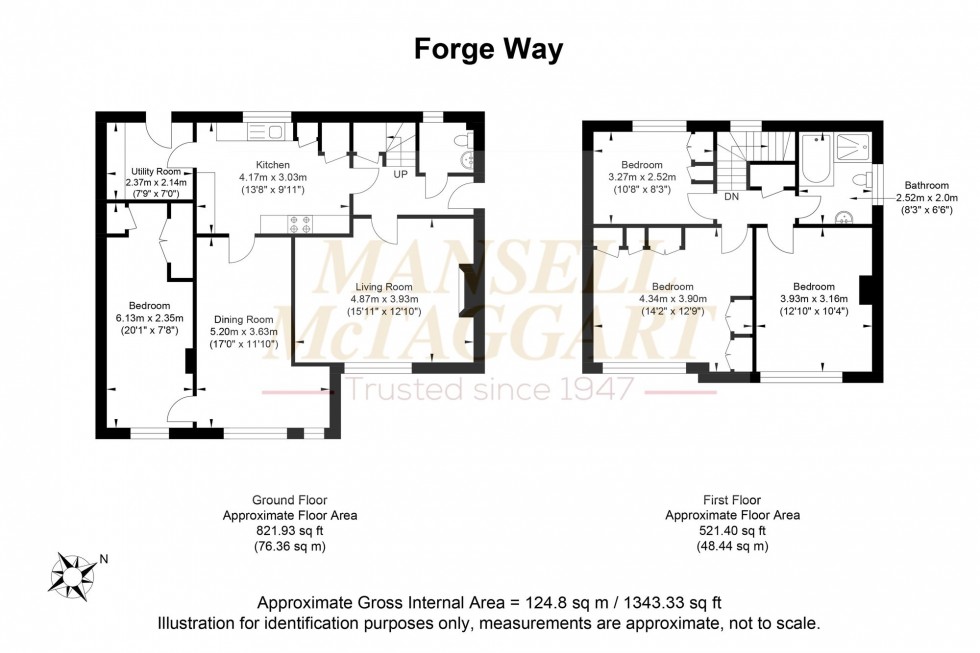 Floorplan for Forge Way, Billingshurst, RH14