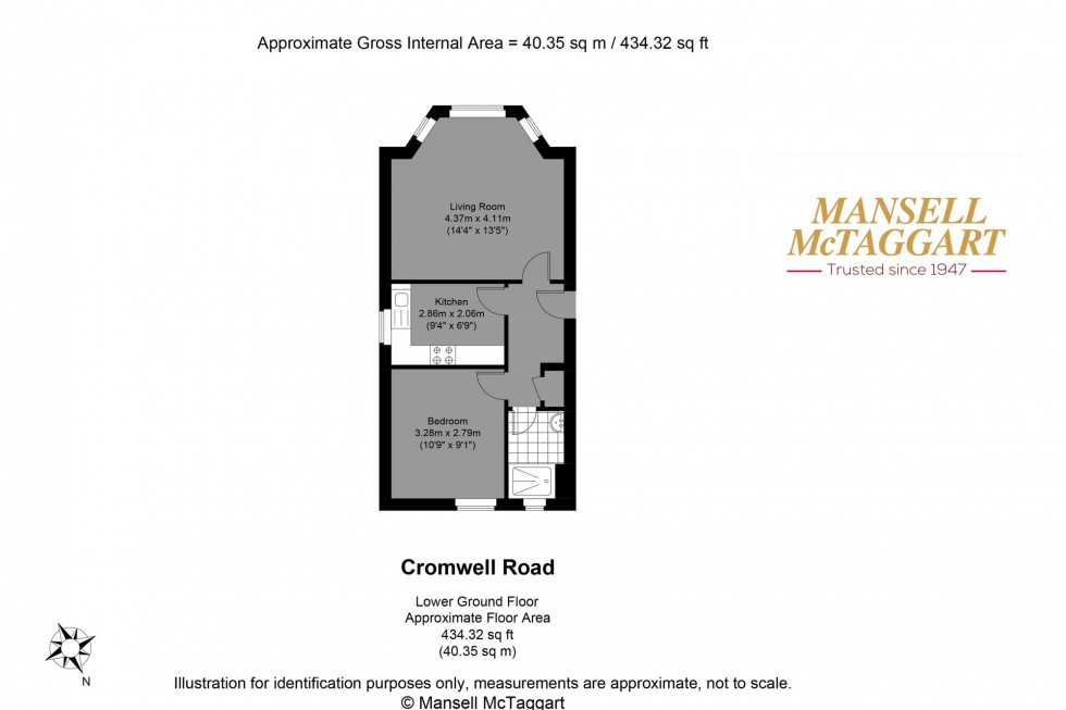 Floorplan for Cromwell Road, Eaton Lodge, BN3