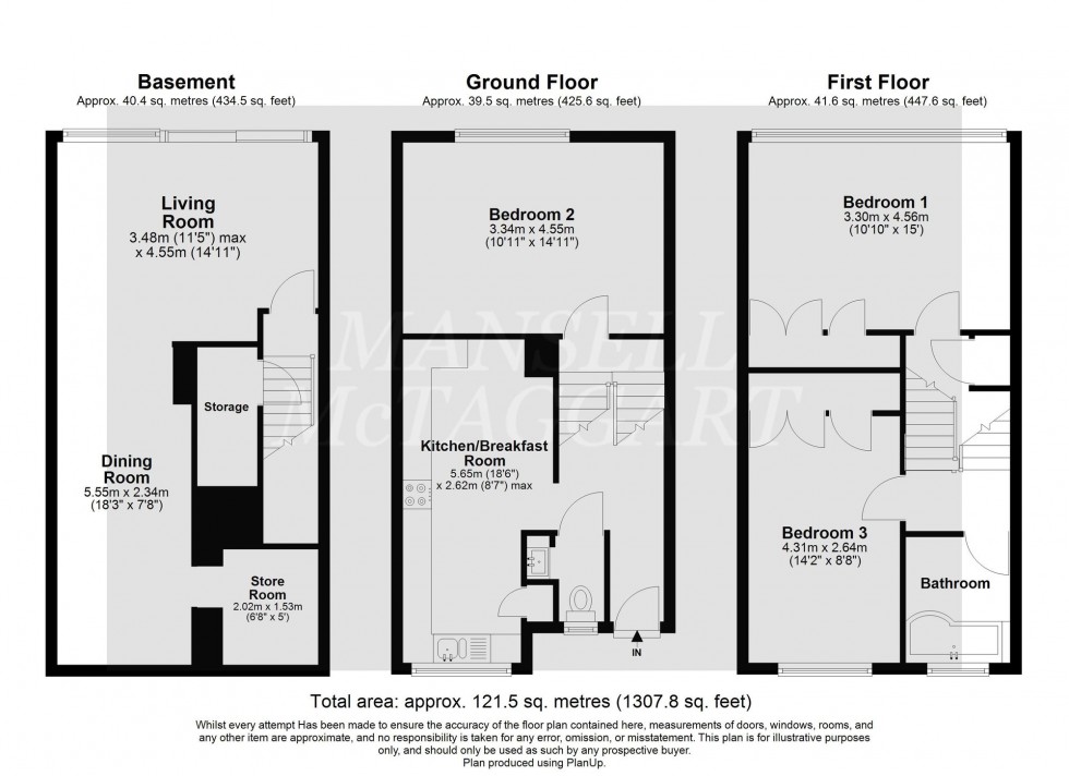 Floorplan for Fairfield Road, East Grinstead, RH19