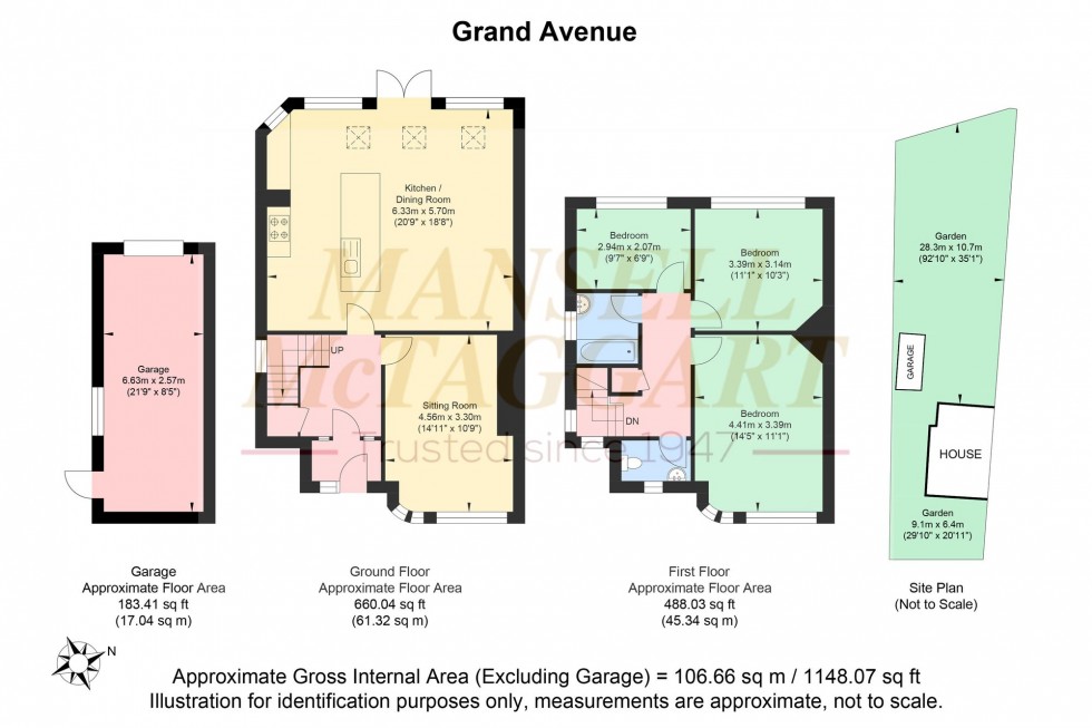 Floorplan for Grand Avenue, Hassocks, BN6
