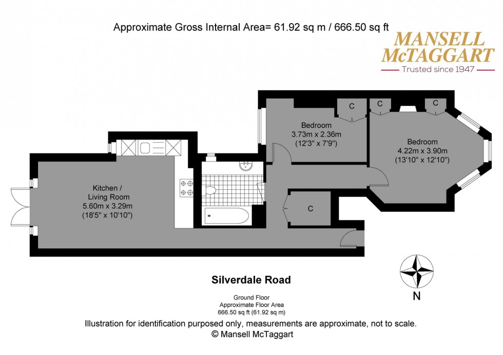 Floorplan for Silverdale Road, Hove, BN3