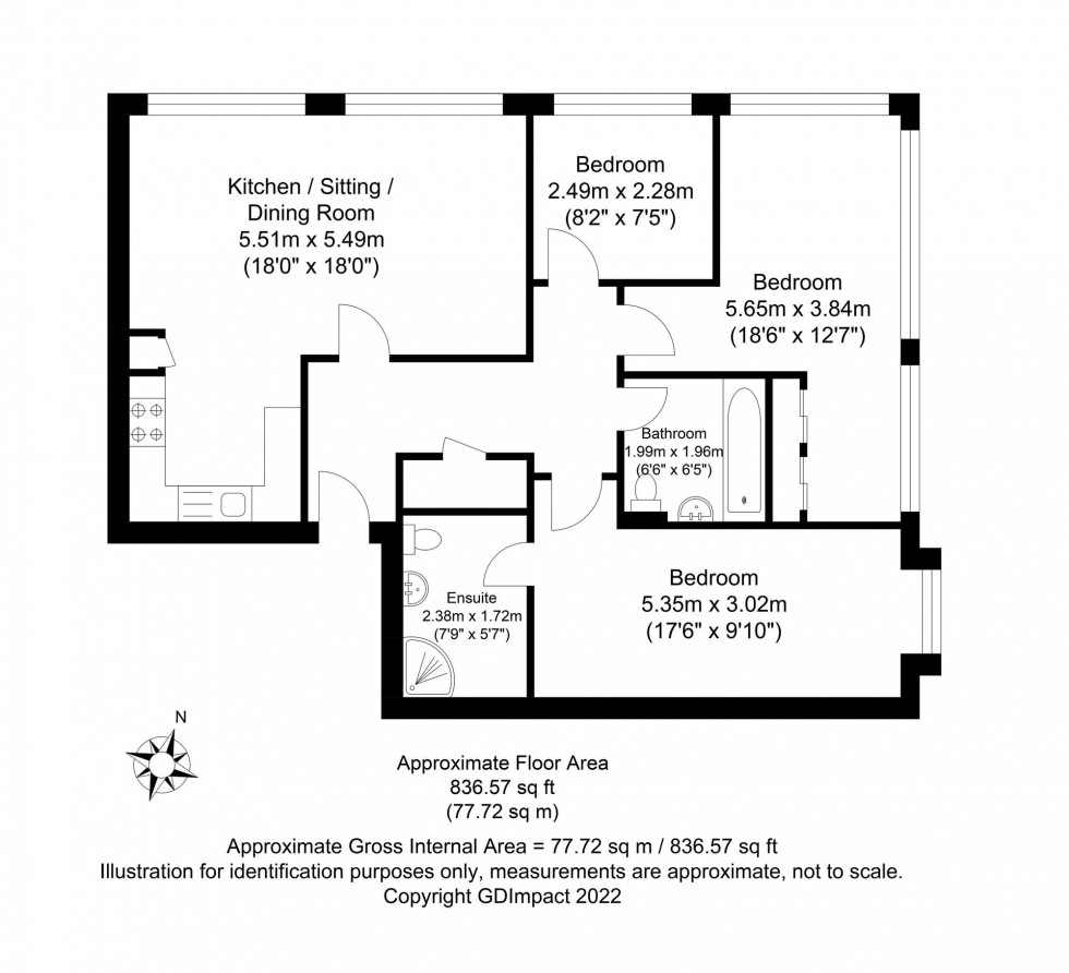 Floorplan for London Road, Sussex House London Road, RH19