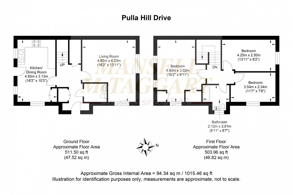 Floorplan for Pulla Hill Drive, Storrington, RH20