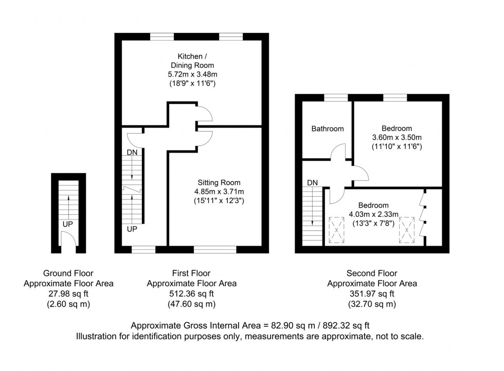 Floorplan for London Road, Mardens Court London Road, TN6