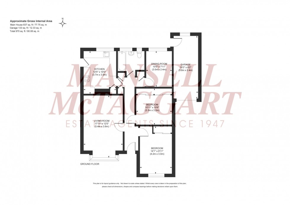 Floorplan for Millers Way, Burgess Hill, RH15