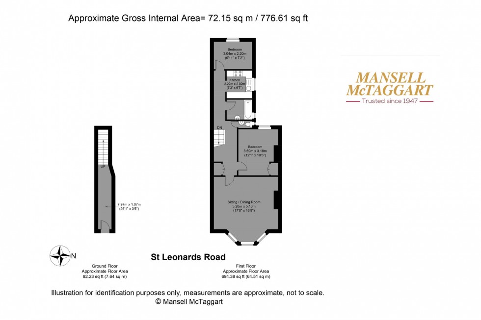 Floorplan for St. Leonards Road, Hove, BN3