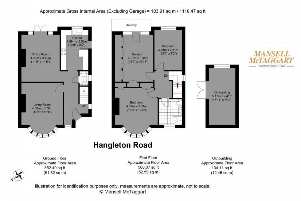 Floorplan for Hangleton Road, Hove, BN3
