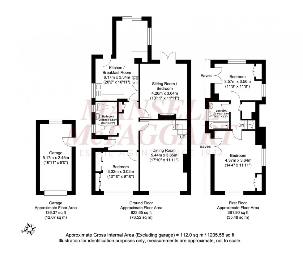 Floorplan for Barleycroft, Cowfold, RH13