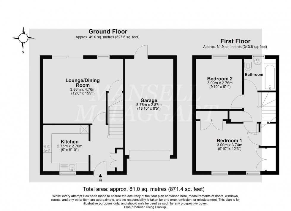 Floorplan for Marshall Road, Maidenbower, RH10