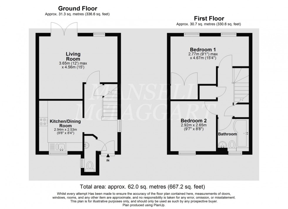 Floorplan for Boleyn Close, Maidenbower, RH10