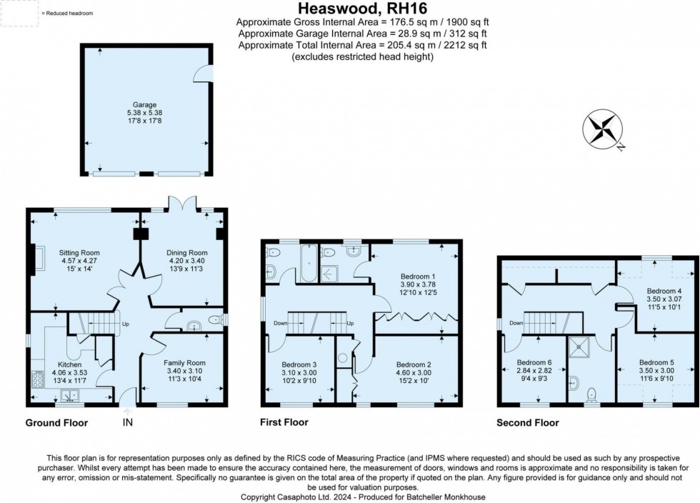 Floorplan for Heasewood, Haywards Heath, RH16
