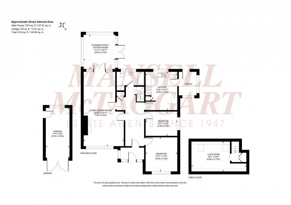 Floorplan for Oakroyd Close, Burgess Hill, RH15
