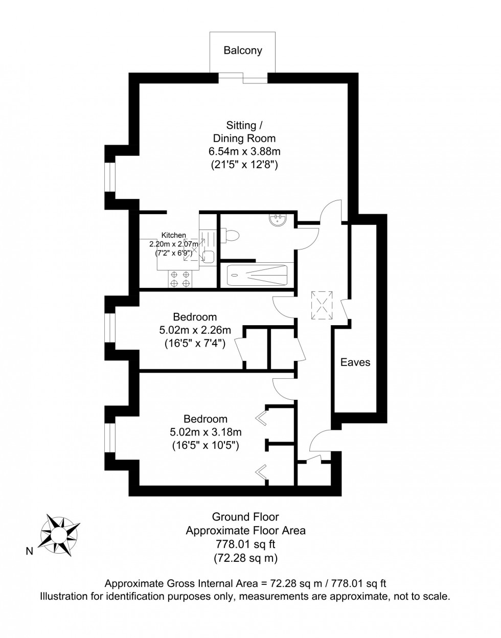 Floorplan for Delves Close, Ringmer, BN8