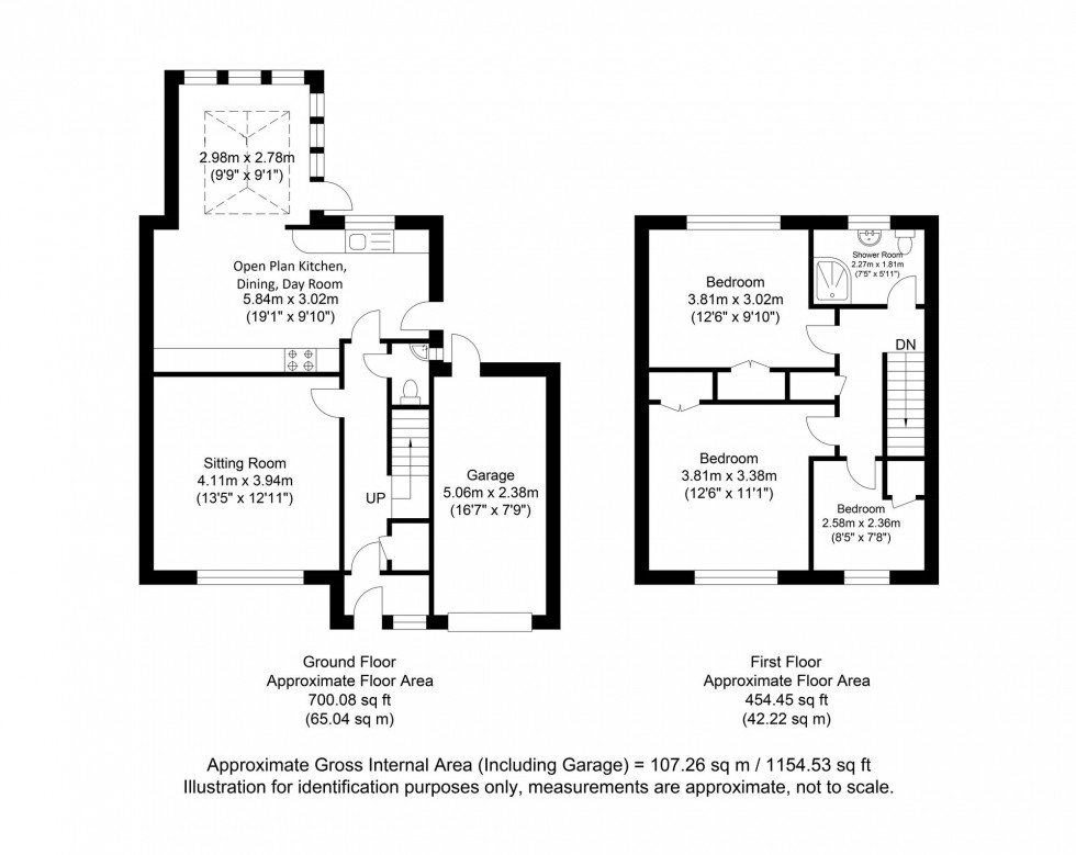 Floorplan for Hayes Close, Ringmer, BN8