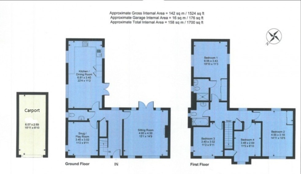 Floorplan for Hurstfield Crescent, Haywards Heath, RH17