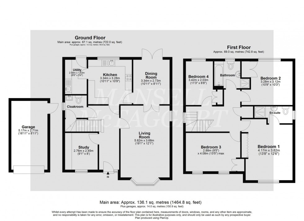 Floorplan for Lawrence Close, Maidenbower, RH10