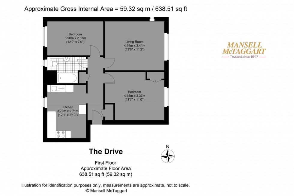 Floorplan for The Drive, Hove, BN3
