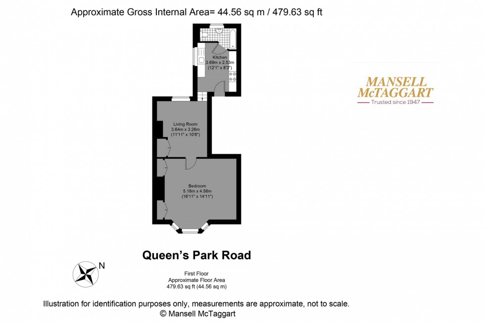 Floorplan for Queens Park Road, 41 Queens Park Road, BN2