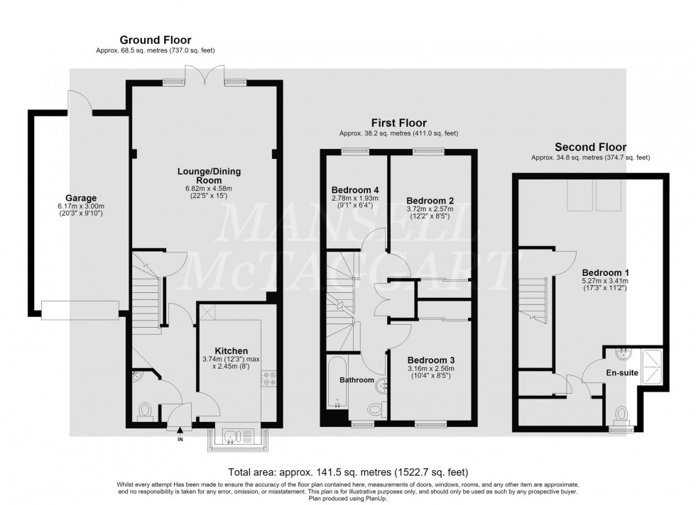 Floorplan for Percivale Close, Crawley, RH11