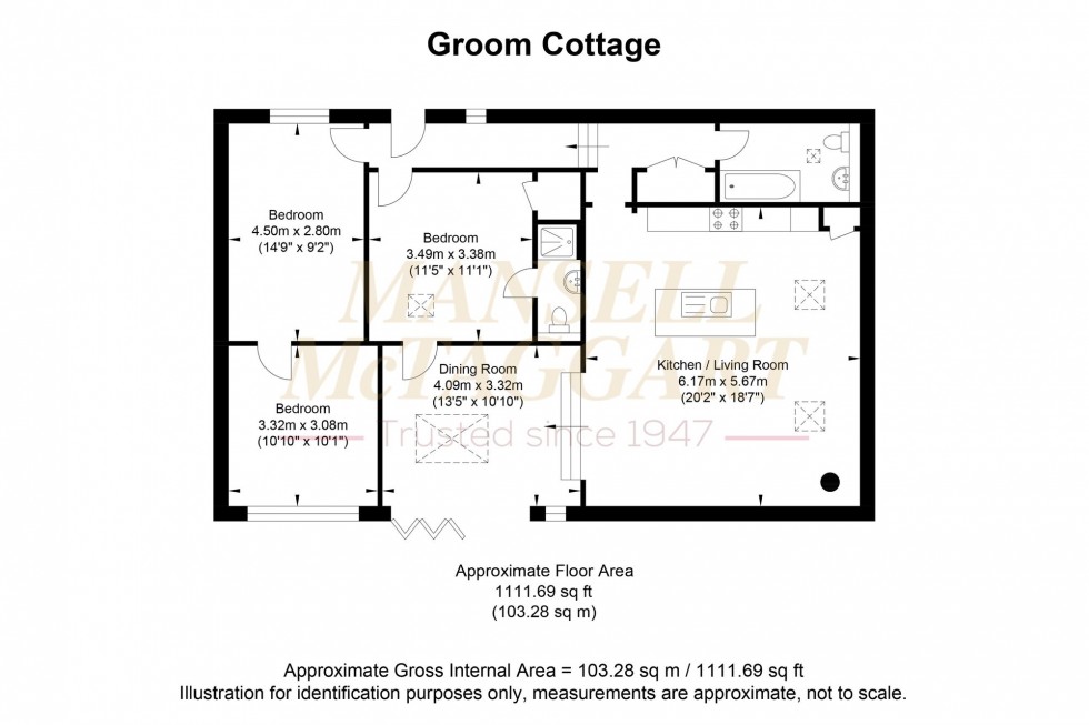 Floorplan for Rose Hill, Isfield, TN22