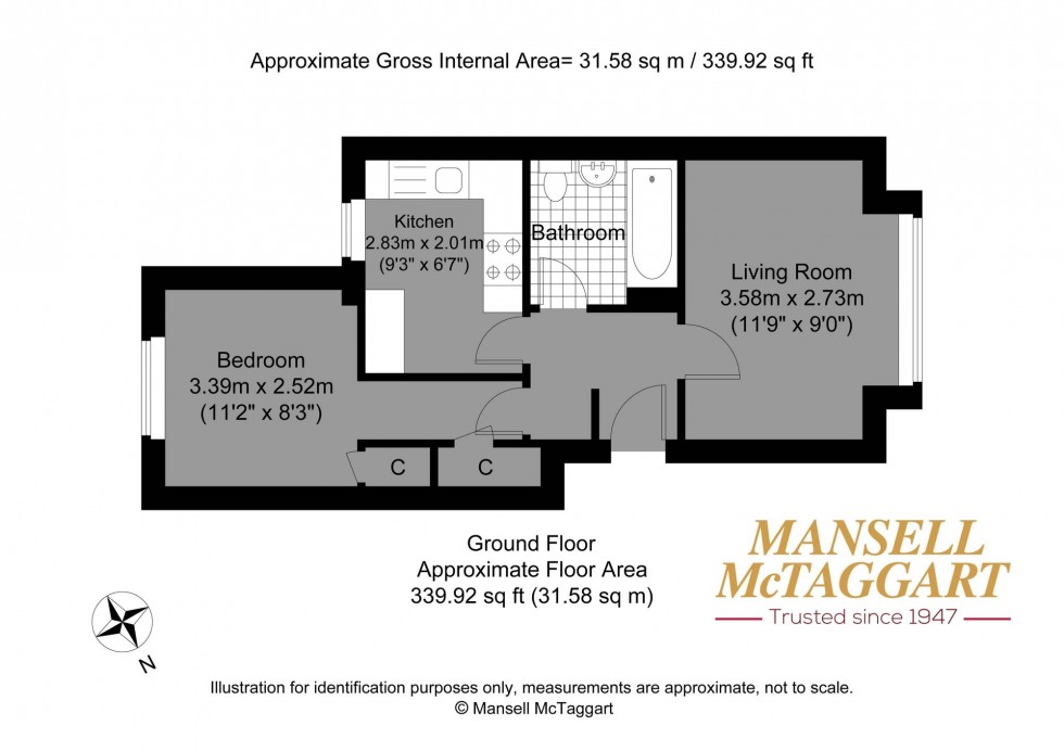 Floorplan for Rugby Place, Brighton, BN2