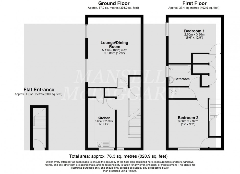 Floorplan for Wakehams Green Drive, Crawley, RH10