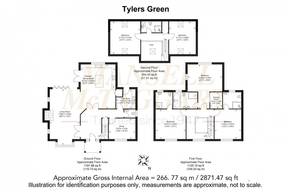 Floorplan for Tylers Green, Cuckfield, RH17