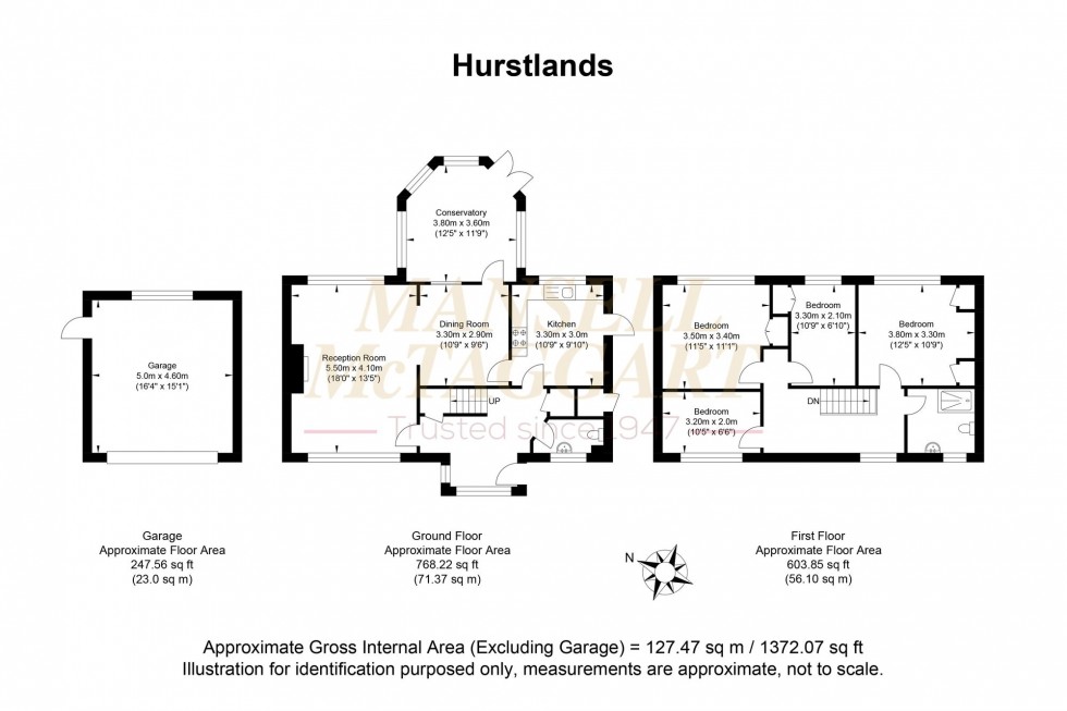 Floorplan for Hurstlands, Billingshurst, RH14