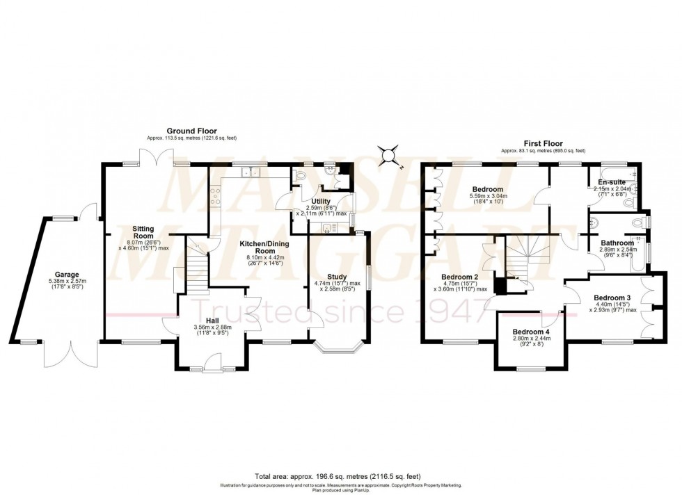 Floorplan for High Hurst Close, Newick, BN8
