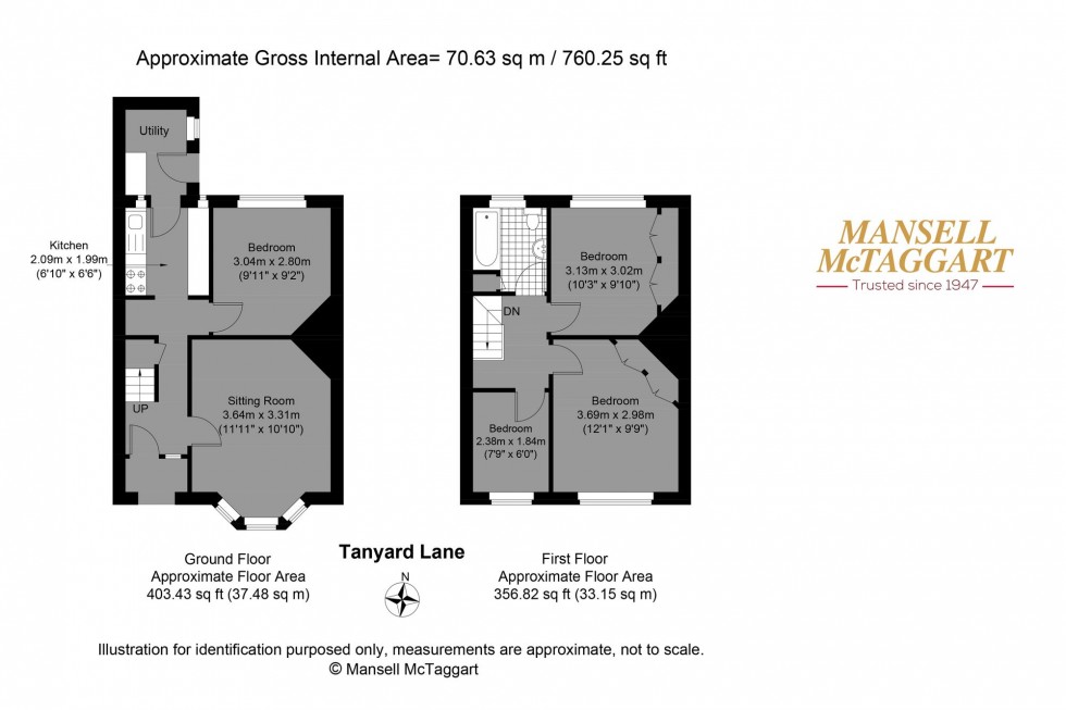Floorplan for Tanyard Lane, Steyning, BN44