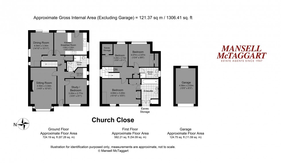 Floorplan for Church Close, Lancing, BN15