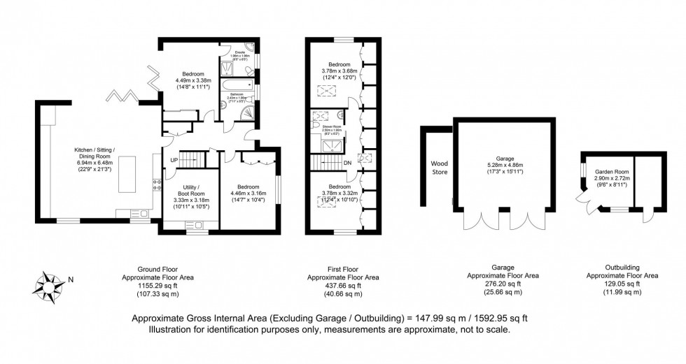 Floorplan for Broomham Lane, Whitesmith, BN8