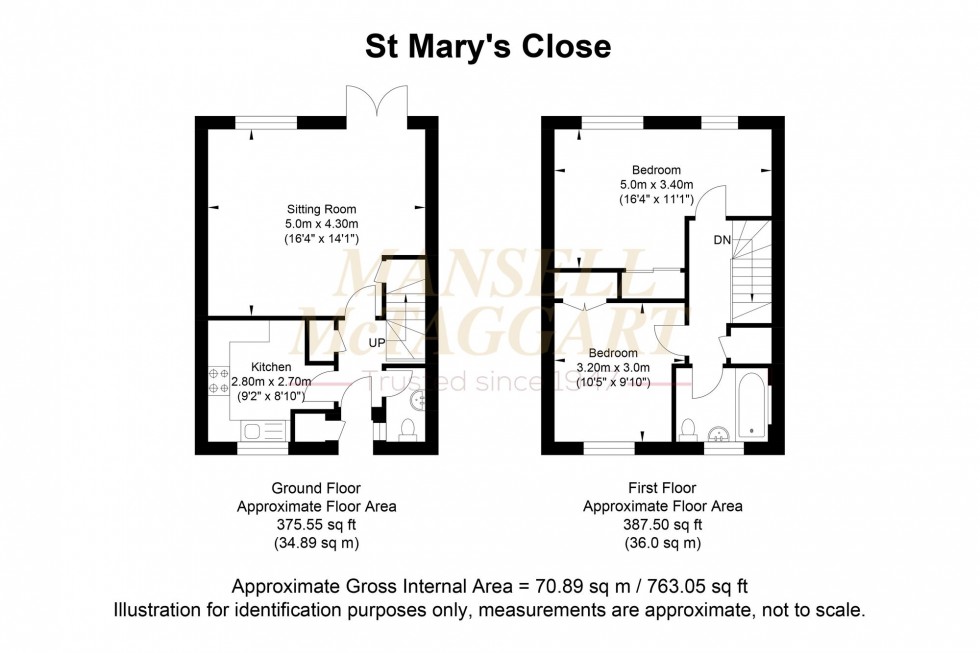 Floorplan for St. Marys Close, Billingshurst, RH14