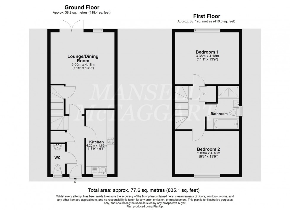Floorplan for Russell Place, Crawley Down, RH10