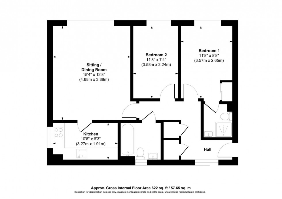 Floorplan for Weavers Mead, Haywards Heath, RH16