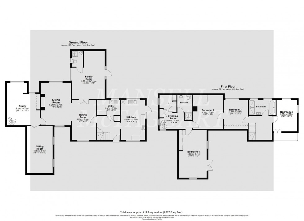 Floorplan for London Road, Felbridge, RH19