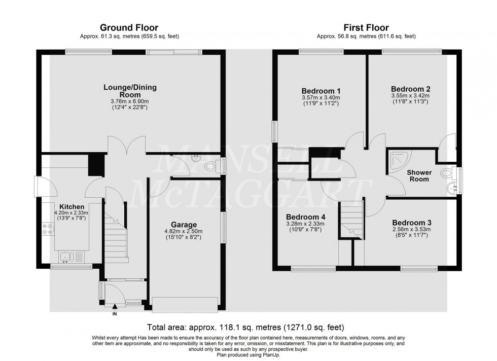 Floorplan for St. Catherines Road, Crawley, RH10