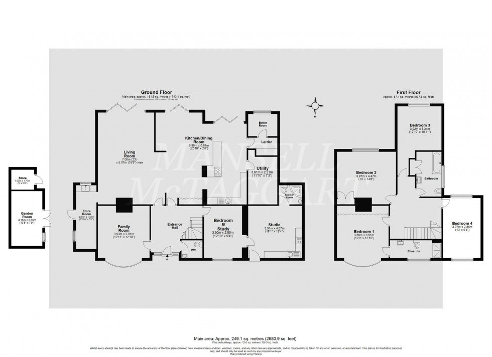 Floorplan for Holtye Road, East Grinstead, RH19
